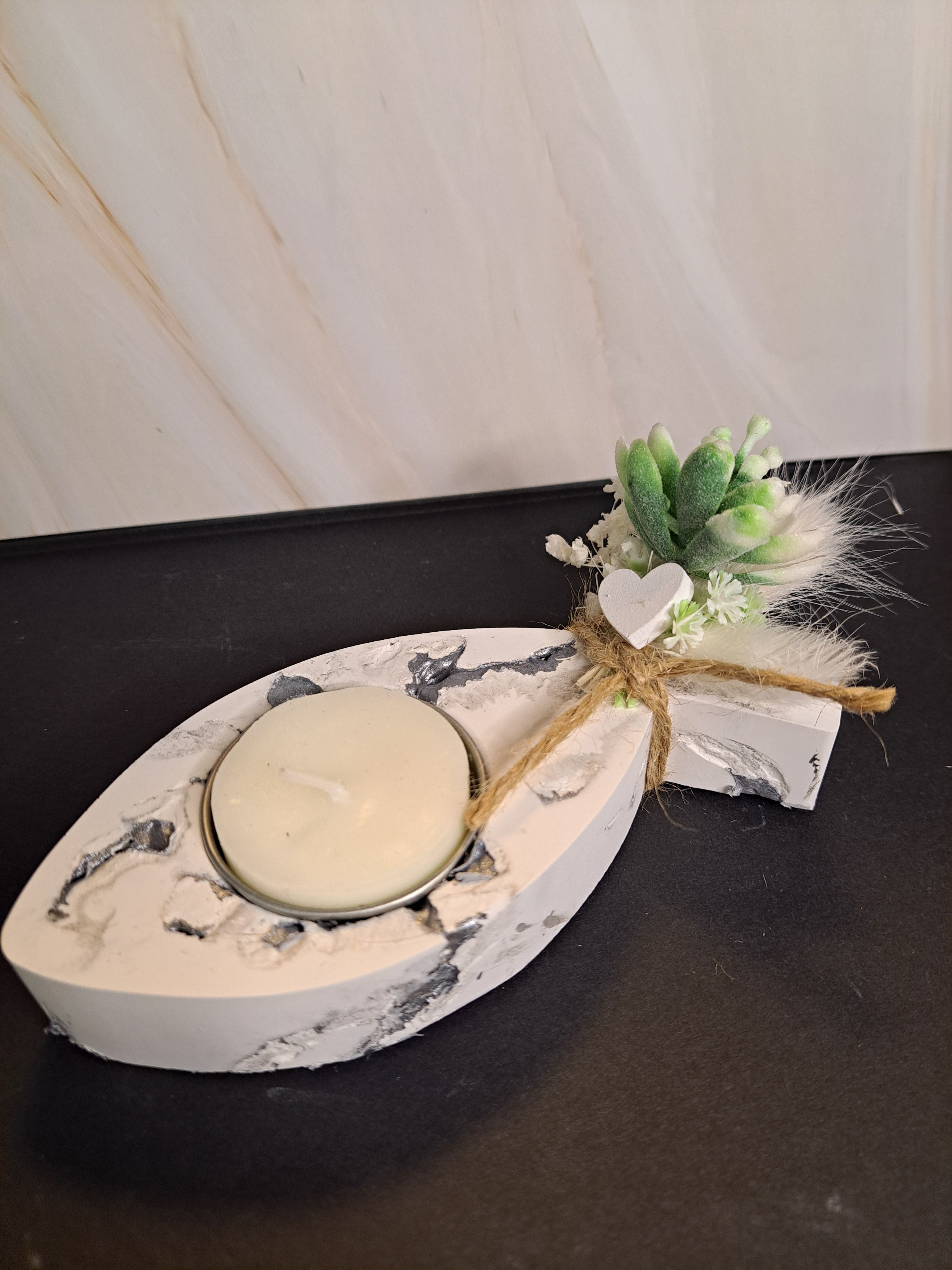 Kerzenhalter Fischform