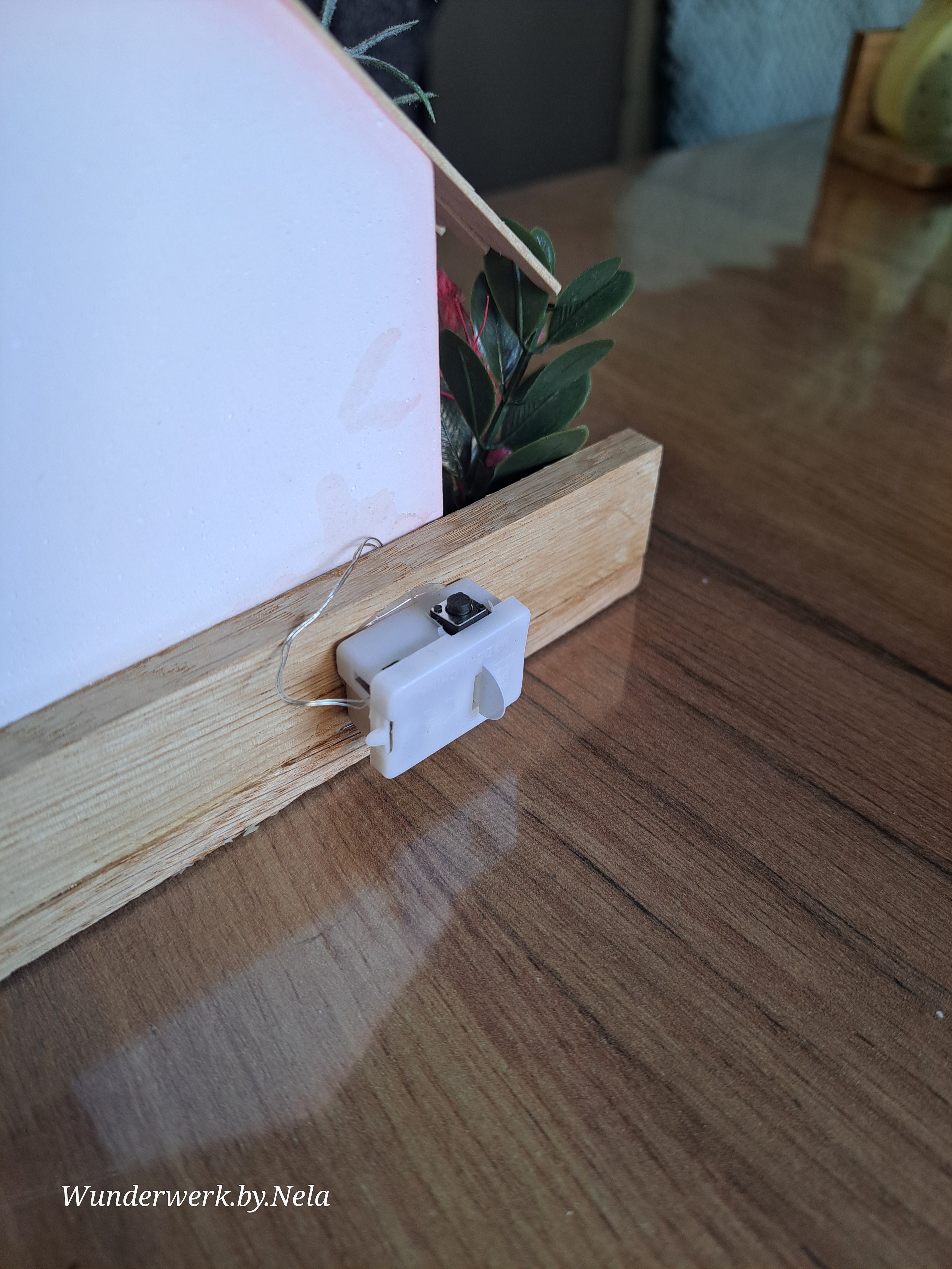 Häuschen mit Beleuchtung